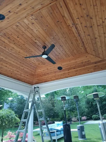 Deck before staining